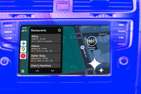 A rendering of Gemini in the car. 