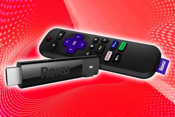 A Roku Stick and Remote. 