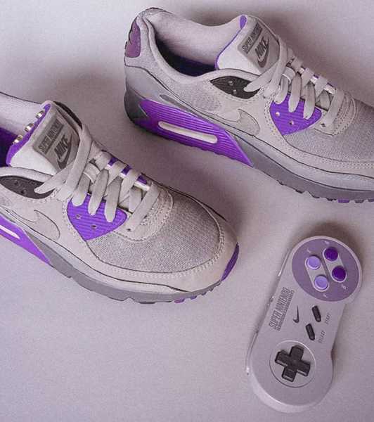 AIR SNES shoes with SNES controller.