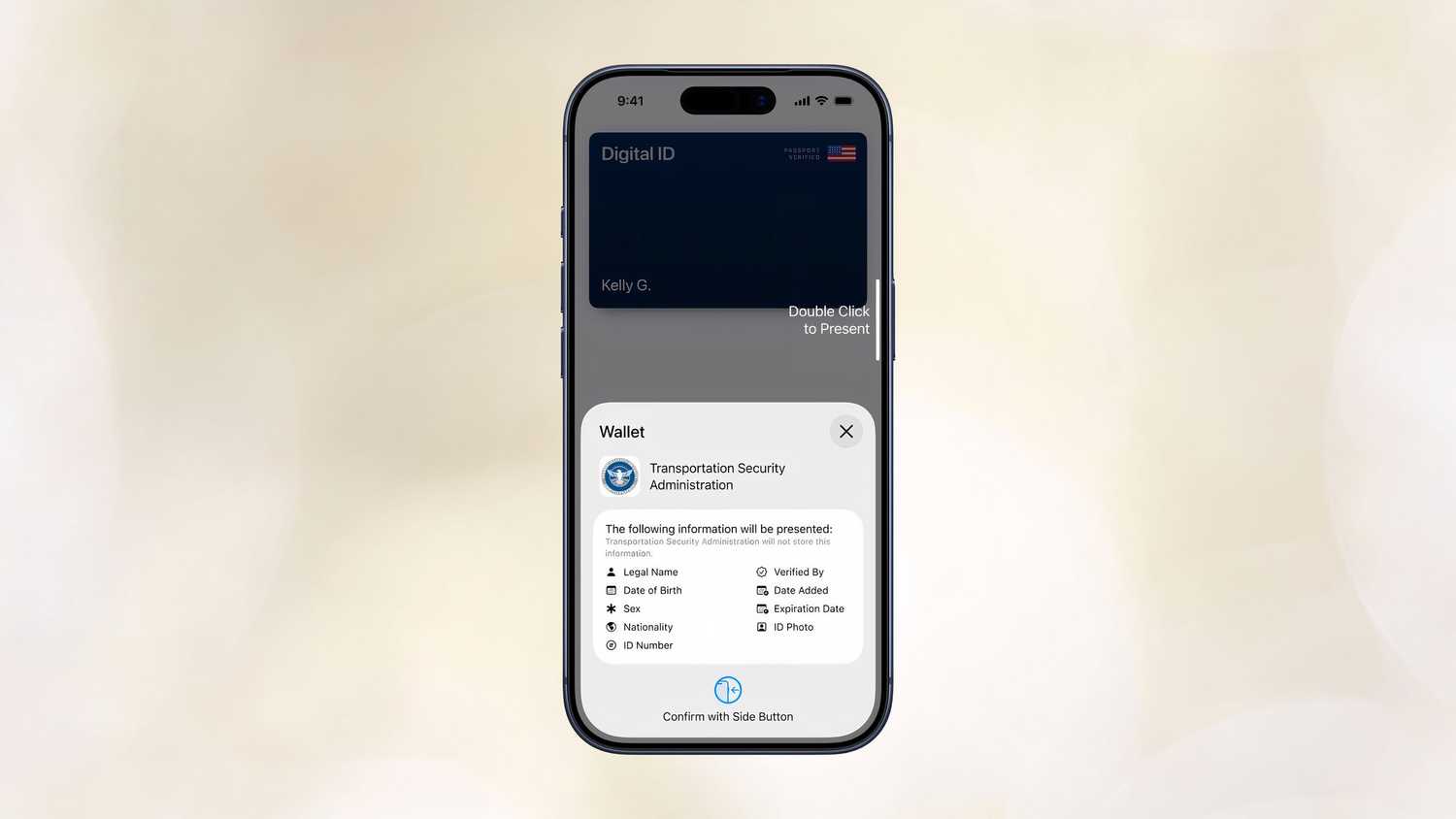 Apple Digital ID in Wallet passport