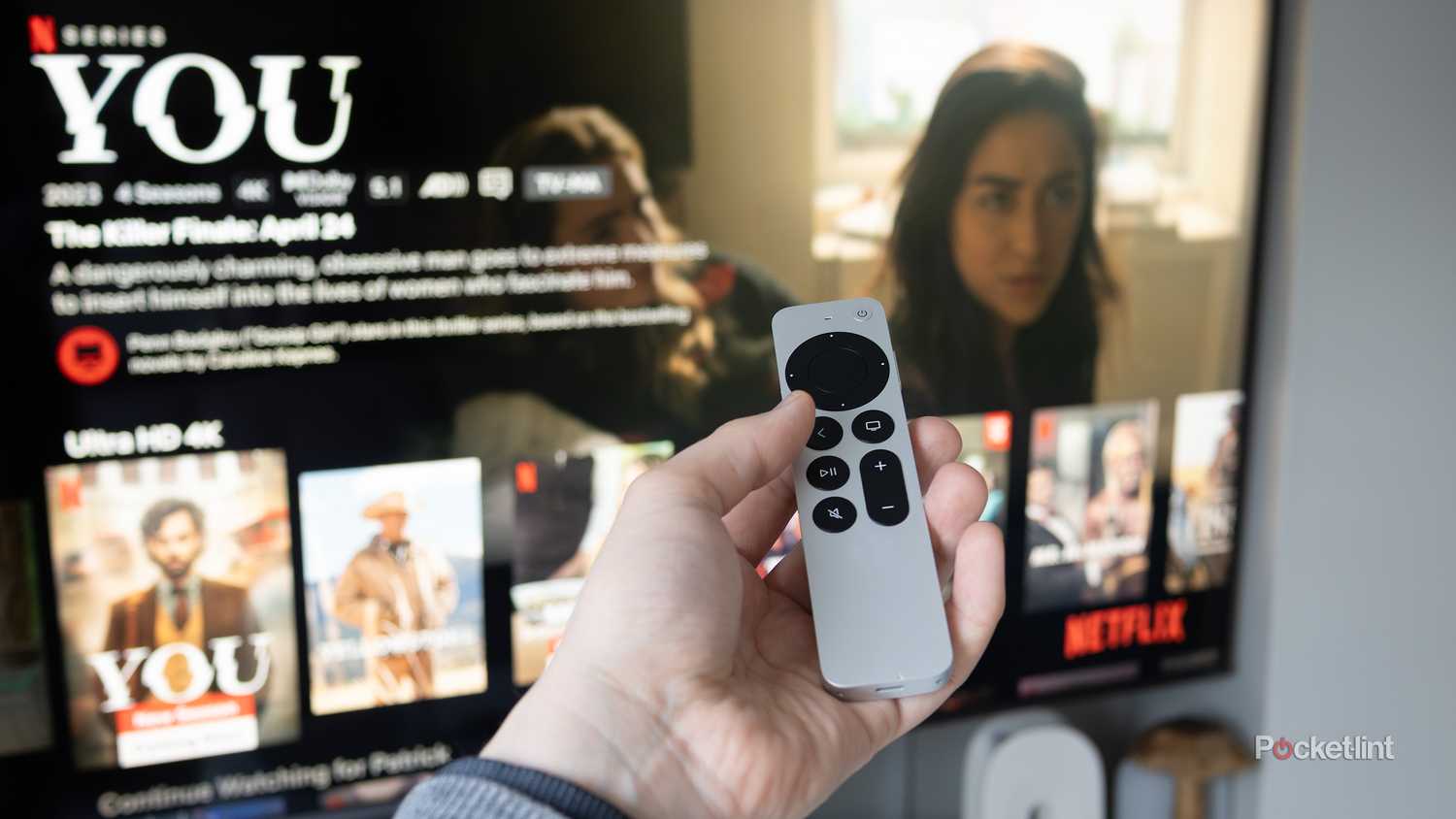 The Apple TV's Siri Remote.
