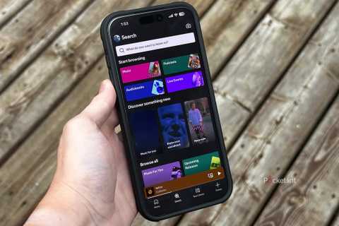 Spotify app on iPhone 17 Pro Max.