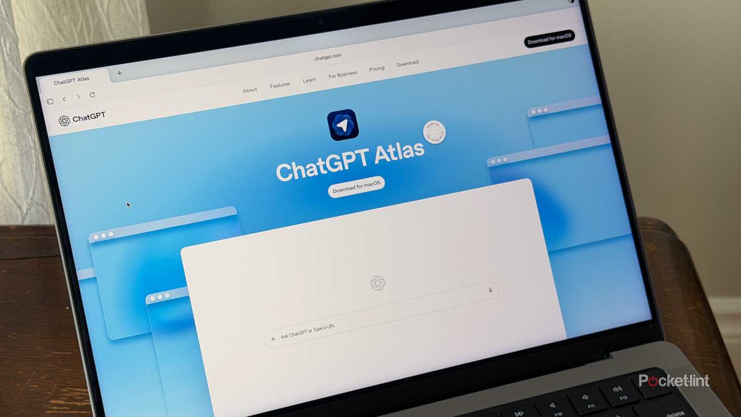 ChatGPT Atlas on MacBook Pro.