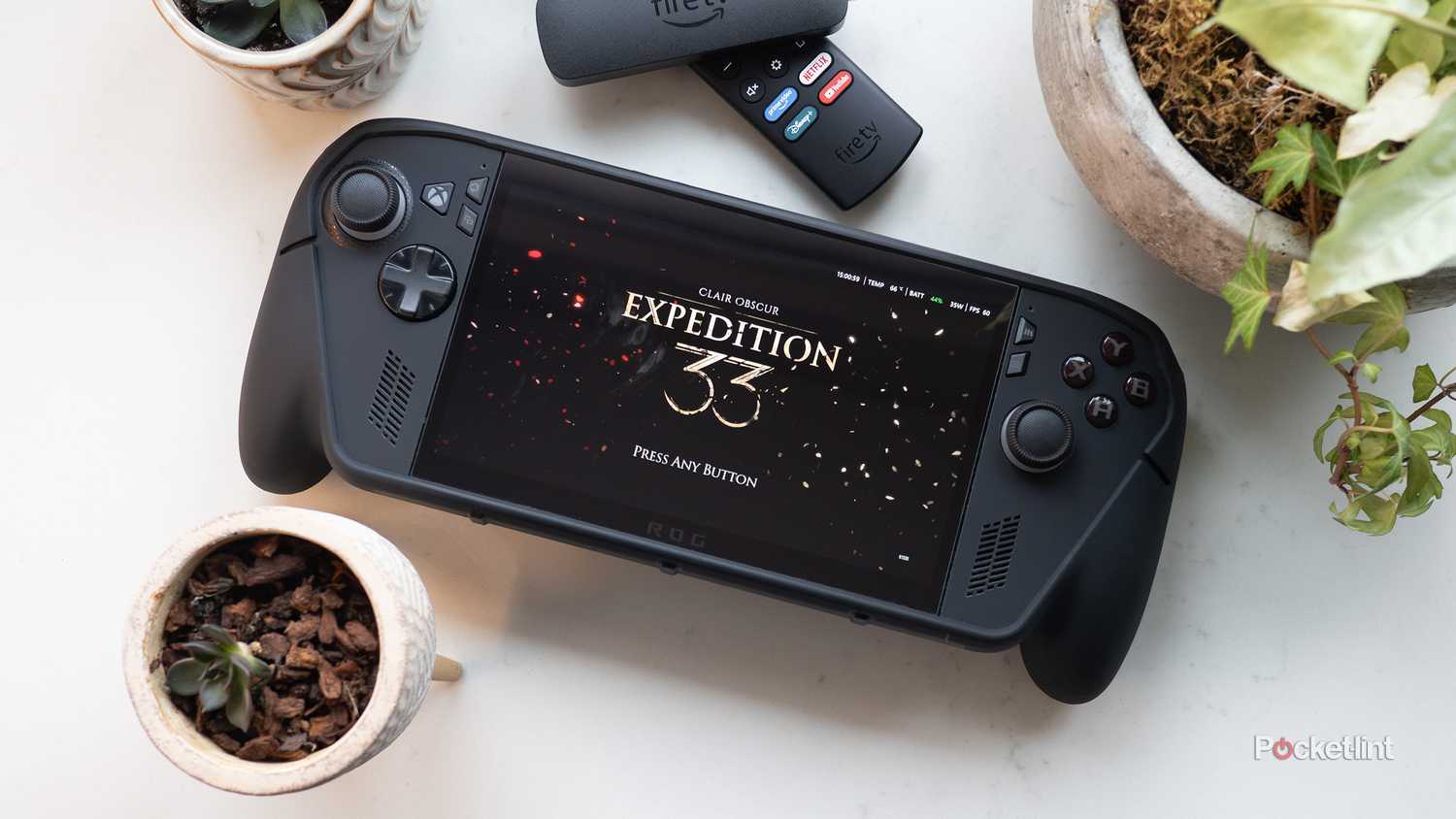 dbrand's Killswitch ROG Xbox Ally X case from a top-down look