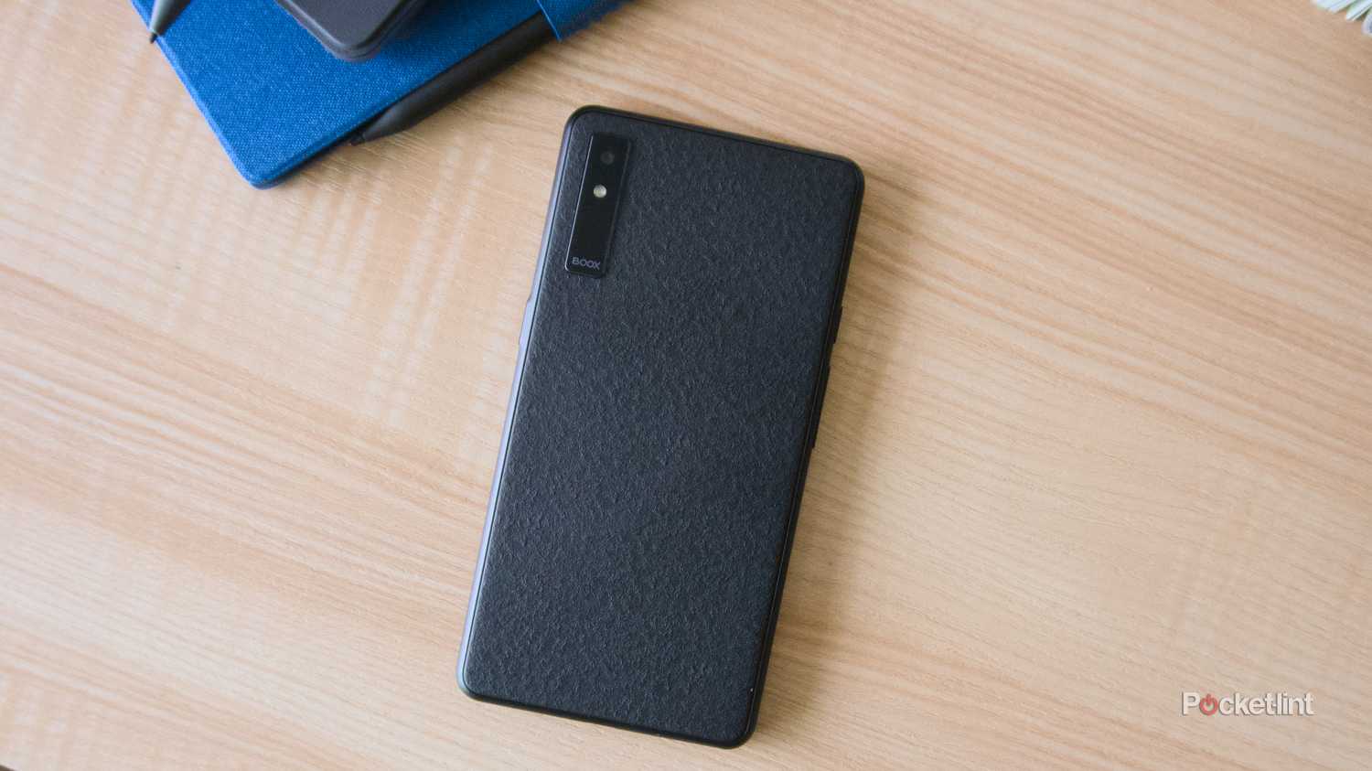 The textured black back of a Palma 2 Pro.