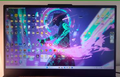 A laptop running Wallpaper Engine