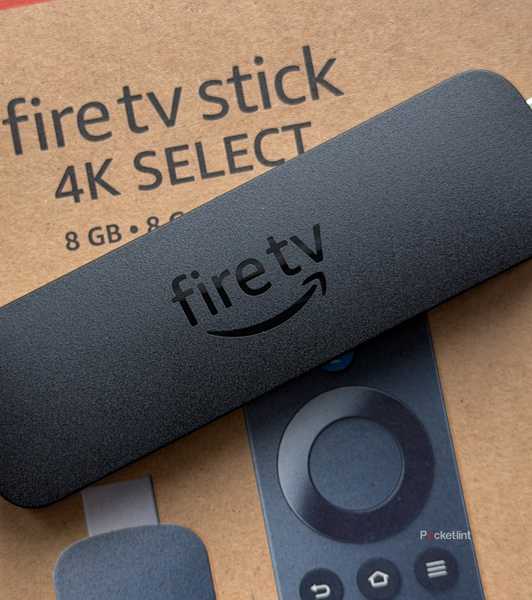 Fire TV Stick 4K Select on box.
