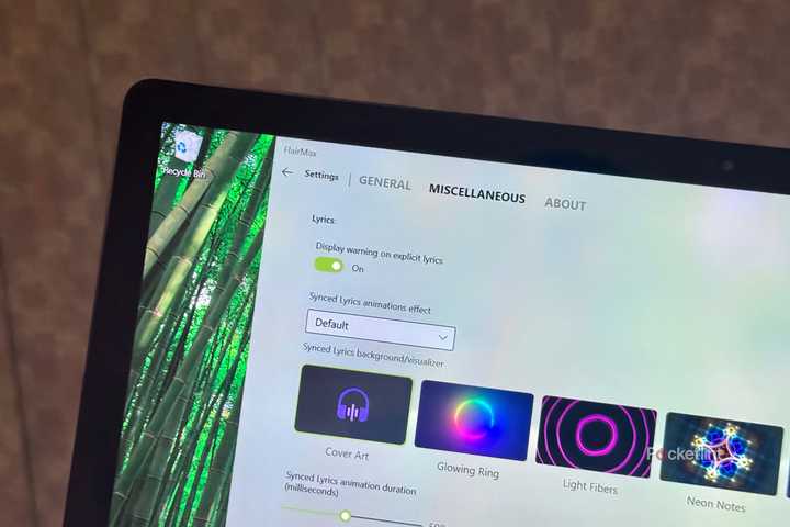 FlairMax running on a PC.