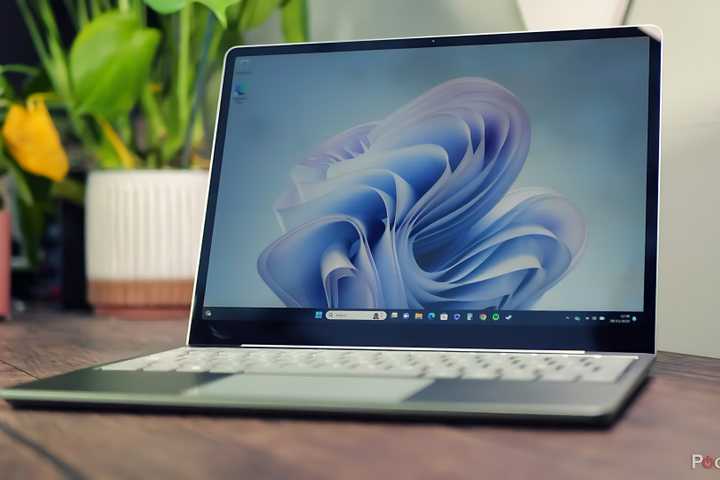 Microsoft Surface Laptop Go 3 on a table. 