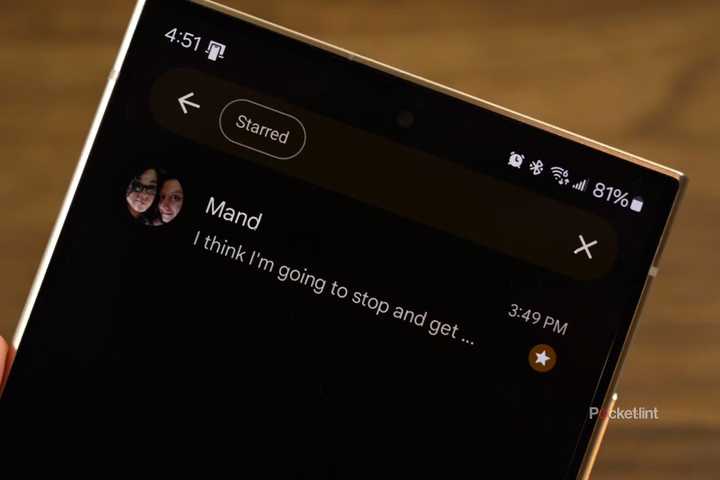 Google Messages Starred Messages