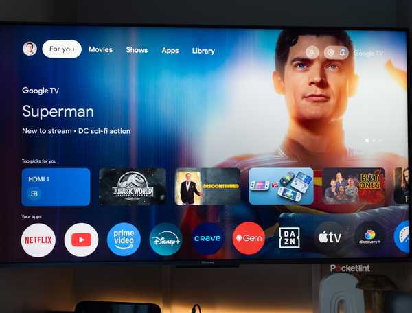 A Hisense TV running Google TV.