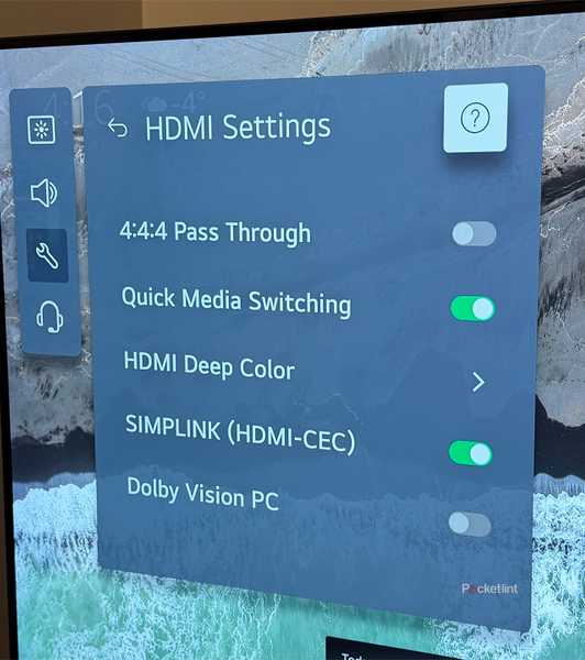 HDMI settings on LG Smart TV.