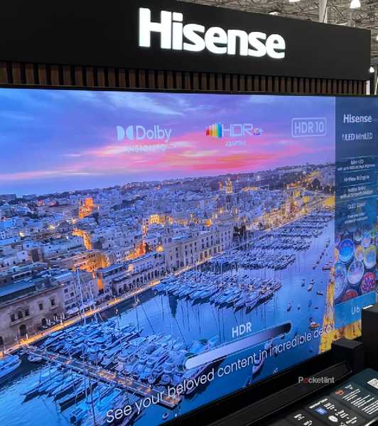 A Hisense QLED TV on display