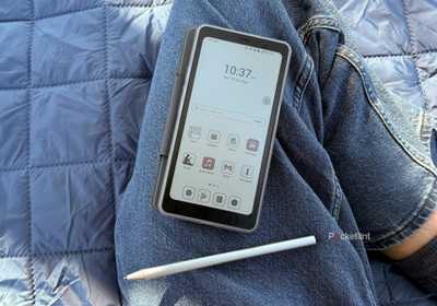 A Palma 2 Pro and InkSense Plus stylus laying on a leg.