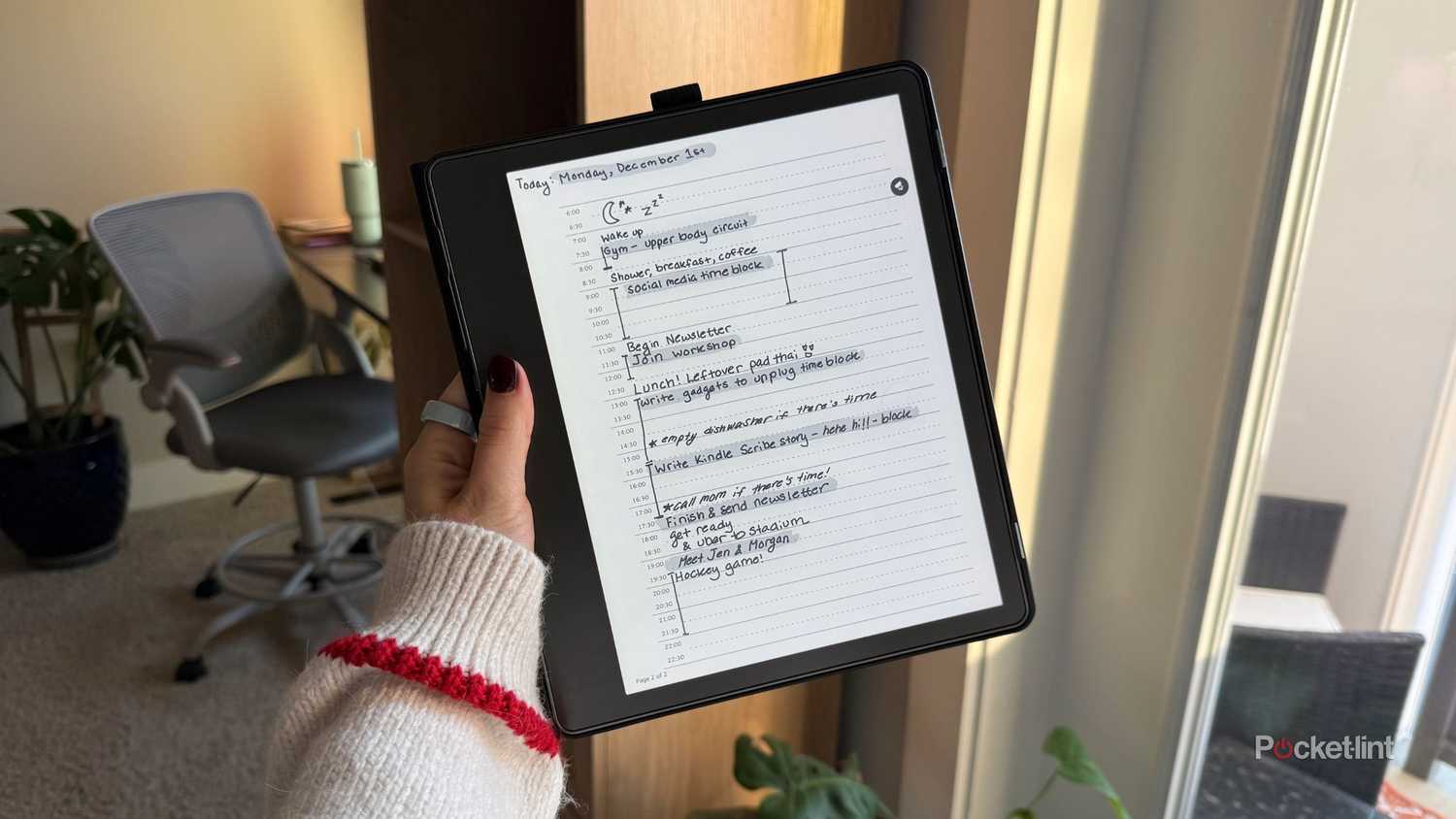 Highlighted notes Kindle Scribe. 