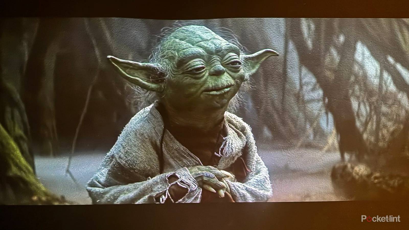 The Empire Strikes Back streaming on LG CineBeam S projector on Disney+