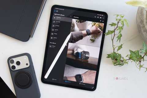 Lightroom CC running on the iPad Pro. 