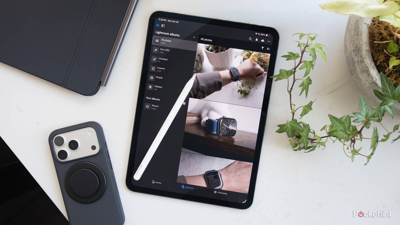 Lightroom CC running on the iPad Pro. 