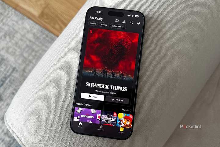 Netflix on an iPhone 17 Pro Max.