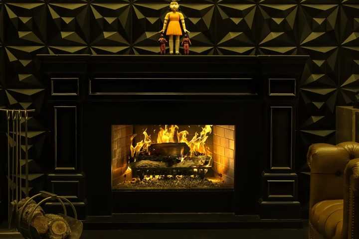 Squid Game fireplace