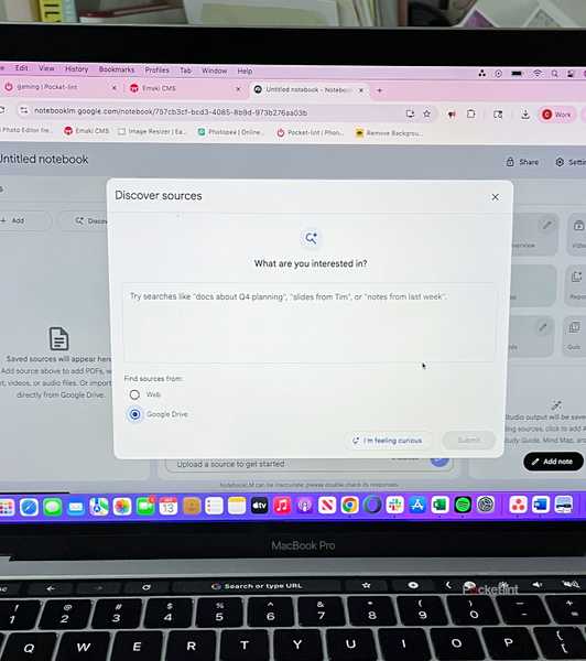NoteboomLM on a MacBook Pro 