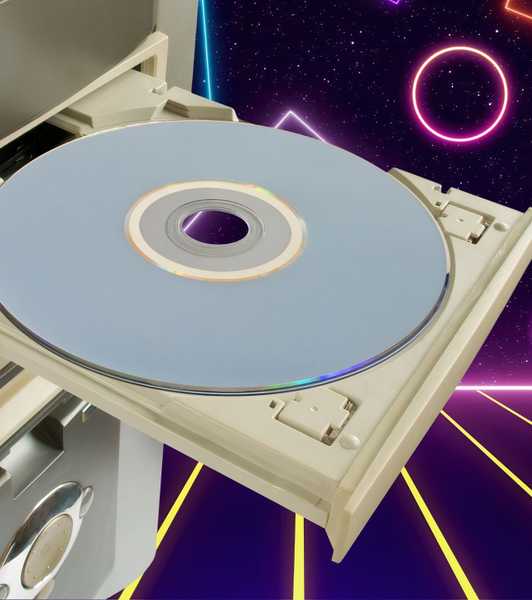 Old computer retro image