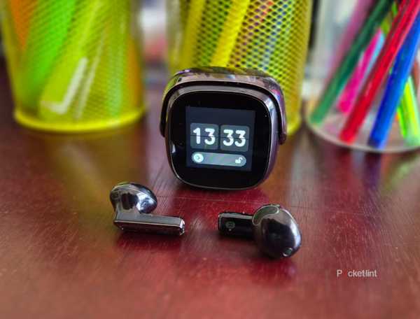 OSO AI Earbuds box and charging case on a table side