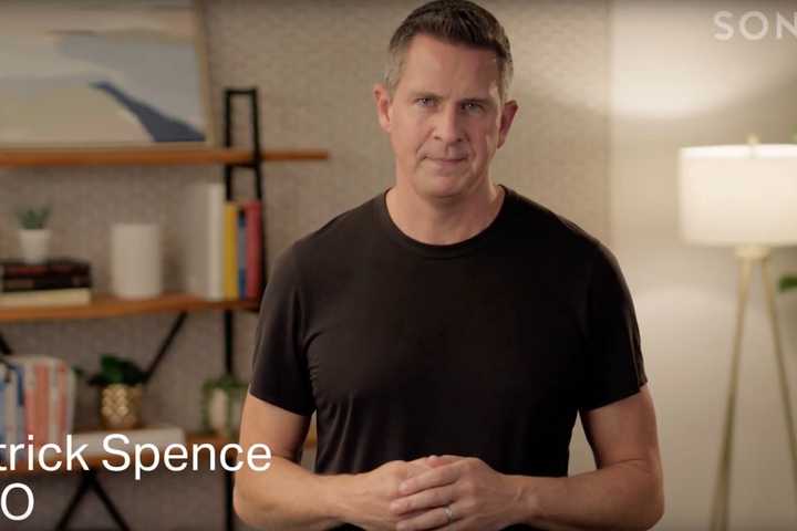 Sonos CEO Patrick Spence in a YouTube video about new commitments from Sonos