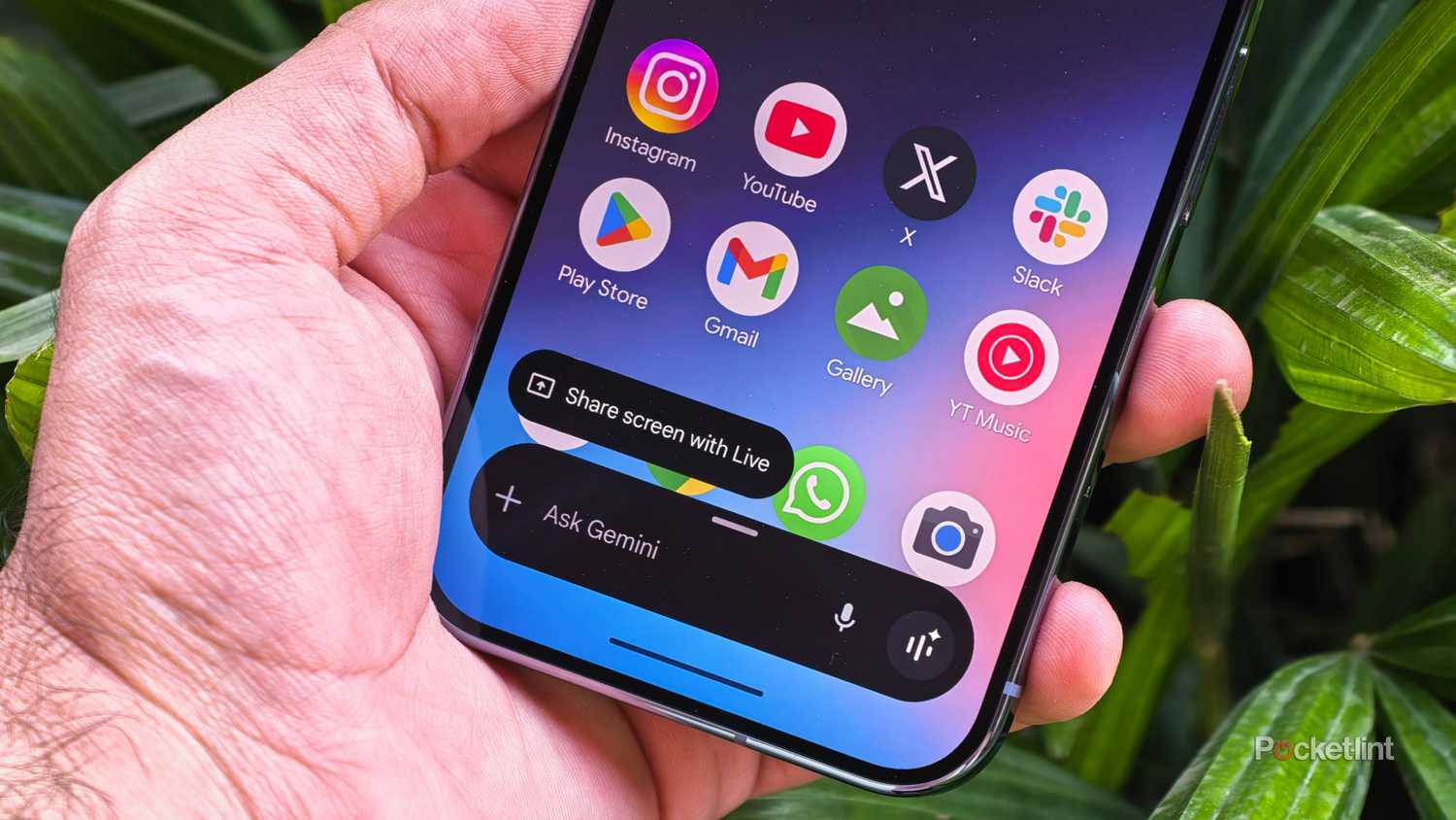 Google Gemini on the Pixel 10's homescreen.