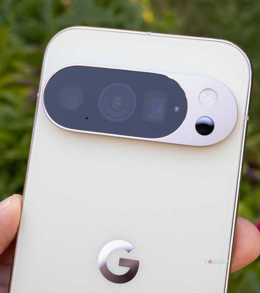 Pixel 10 Pro shown from behind