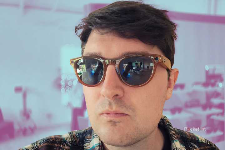 Wearing the Ray-Ban Meta Smart Glasses.