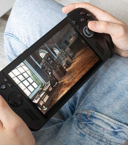 Holding the ROG Xbox Ally X 