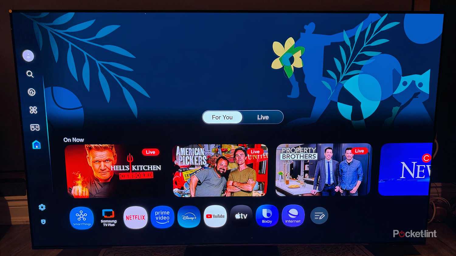 Tizen on Samsung OLED S90F smart TV.