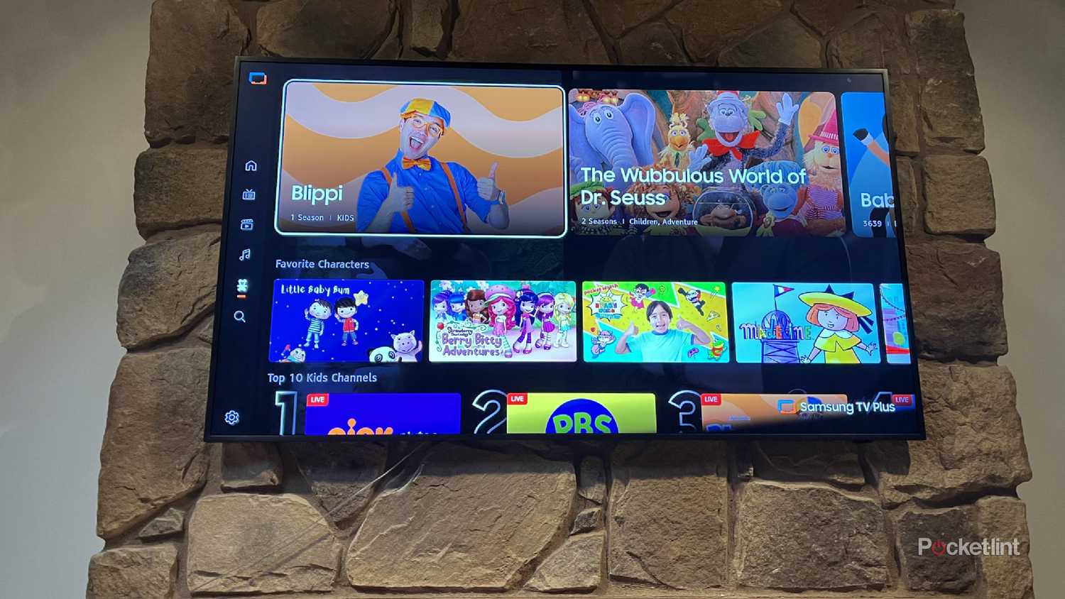 A smart TV with apps.