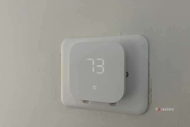 Amazon Smart Thermostat showing the temperature