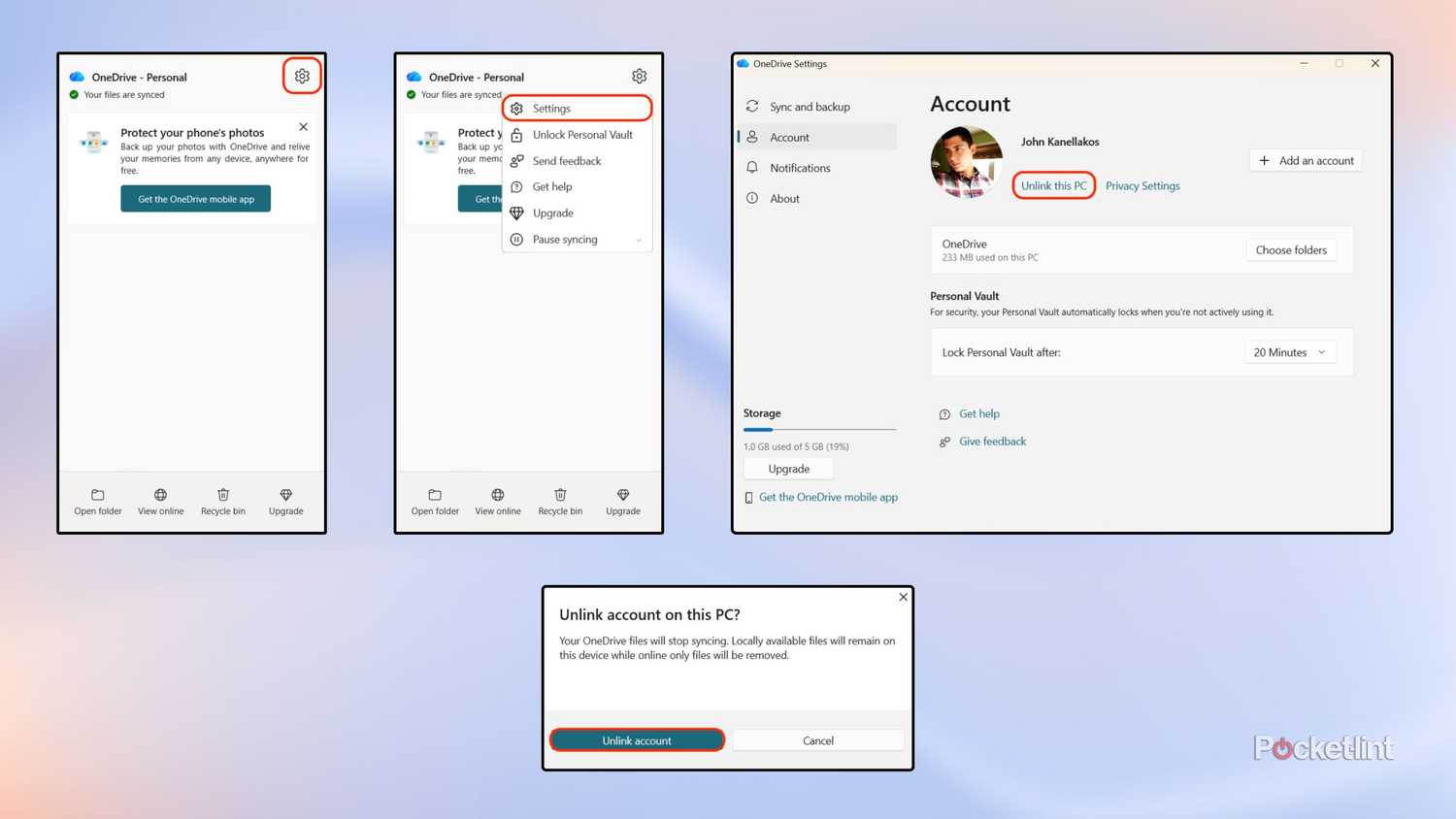 Uninstall OneDrive from Windows 11 screenshots 1