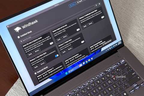 Windhawk app on Windows 11 laptop.