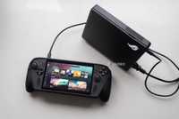 The ROG XG Mobile eGPU sitting beside the ROG Xbox Ally X.