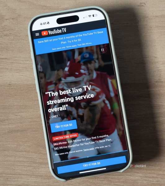 YouTube TV on iPhone.