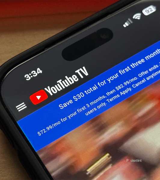 YouTube TV on iPhone.